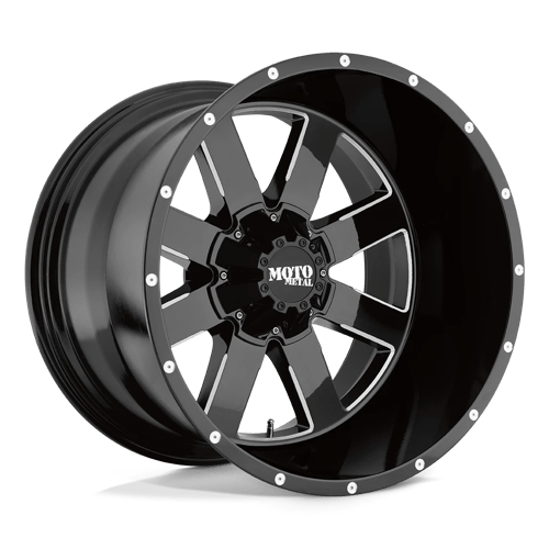 Moto Metal Mo962 20X9 5X139.7/5X150/5X150 +0MM Gloss Black Milled