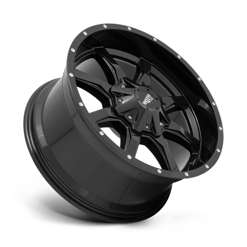 Moto Metal Mo970 18X10 8X165.1 -24MM Gloss Black W/ Spot Milled Lip