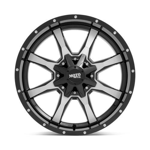 Moto Metal Mo970 20X10 6X135/6X139.7/6X139 -24MM Gloss Black W/ Machined Face