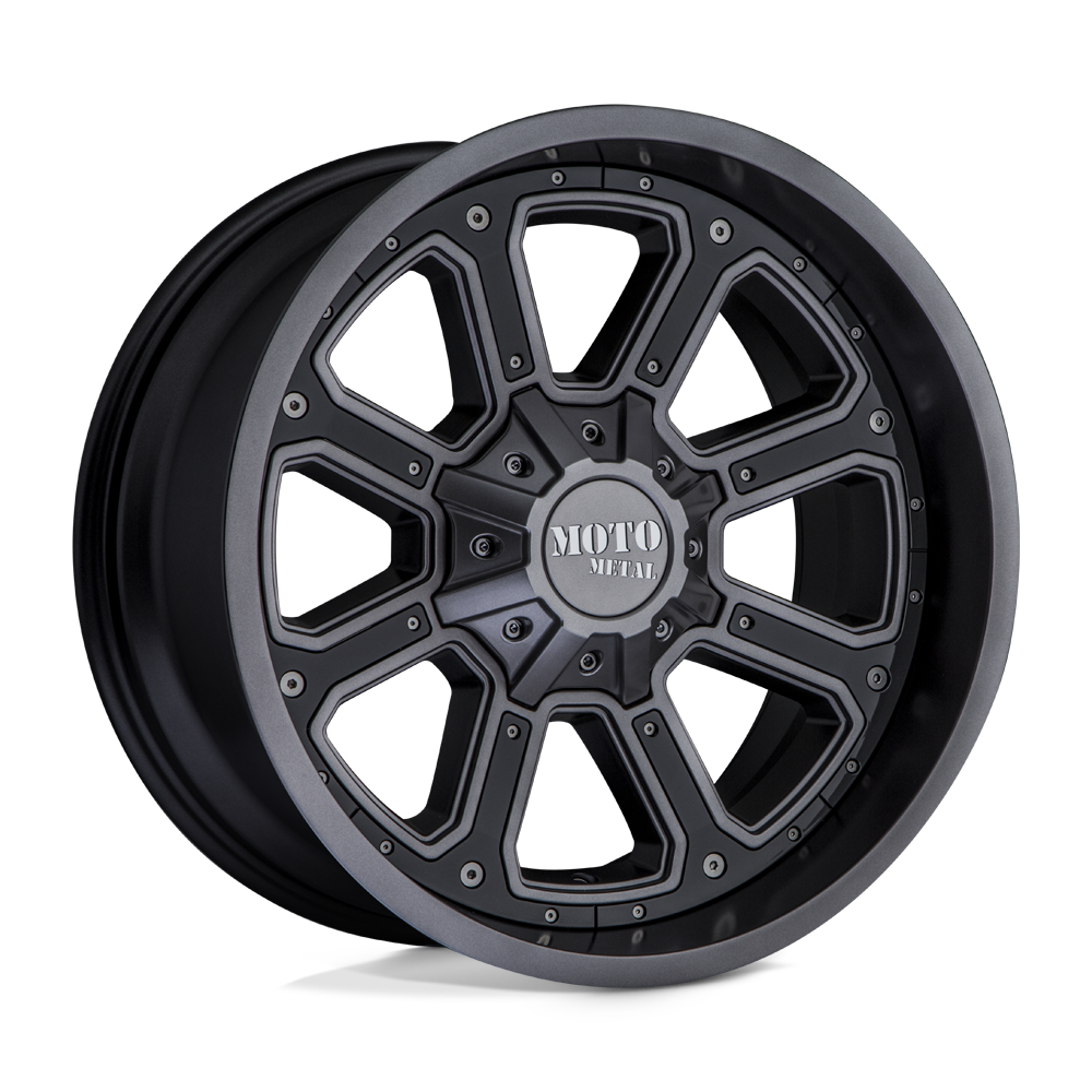 Moto Metal Mo984 Shift 20X9 6X114.3 +30MM Matte Gray W/ G-Blk Inserts