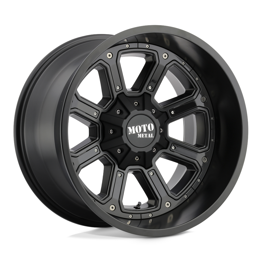 Moto Metal Mo984 Shift 20X9 6X135/6X139.7/6X139 +18MM Matte Black W/ G-Blk Inserts