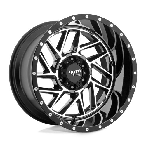 Moto Metal Mo985 Breakout 16X8 5X114.3 -6MM Gloss Black Machined