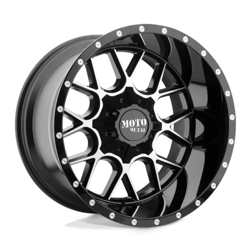 Moto Metal Mo986 Siege 20X9 6X135/6X139.7/6X139 +0MM Gloss Black Machined