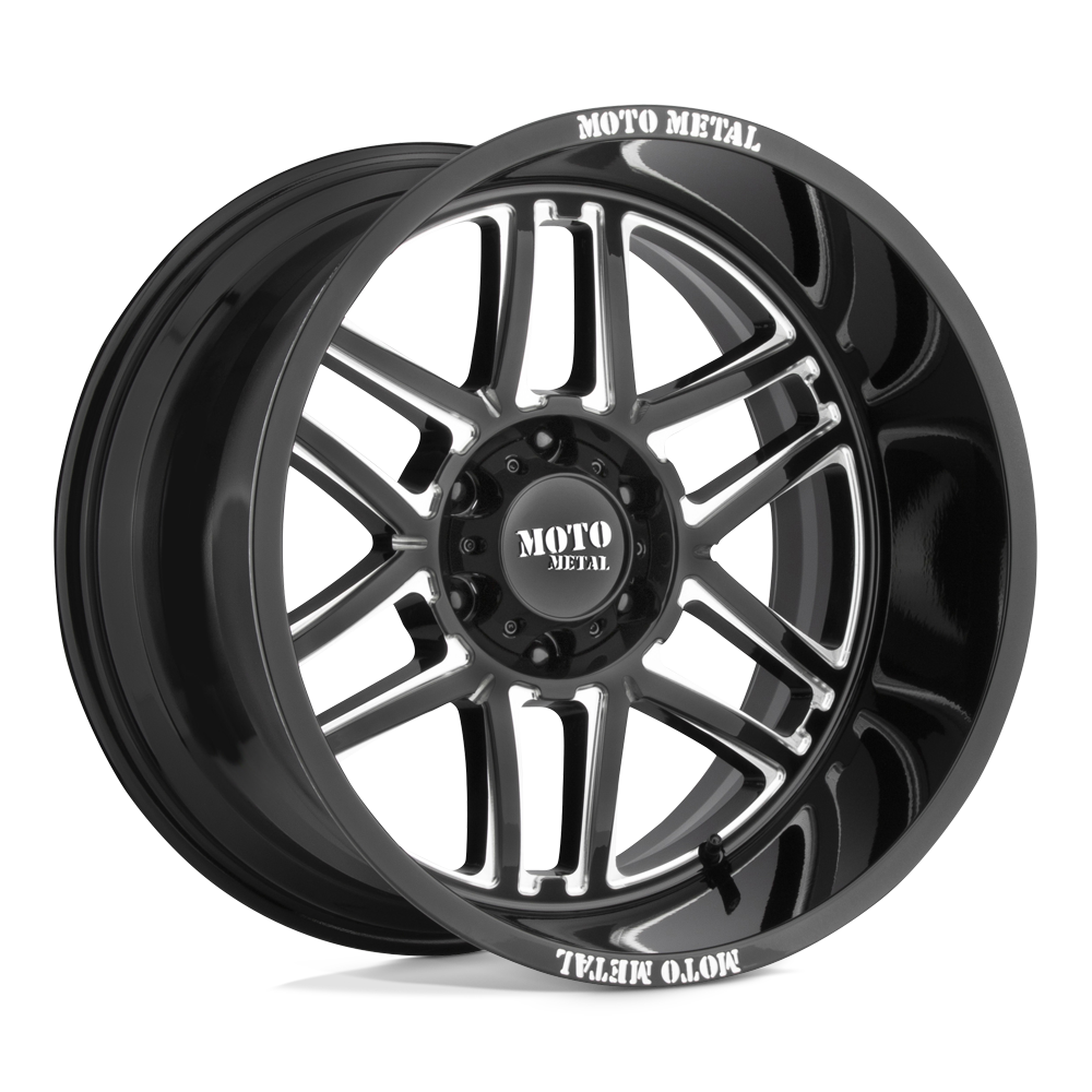 Moto Metal Mo992 Folsom 20X10 8X165.1 -18MM Gloss Black Milled