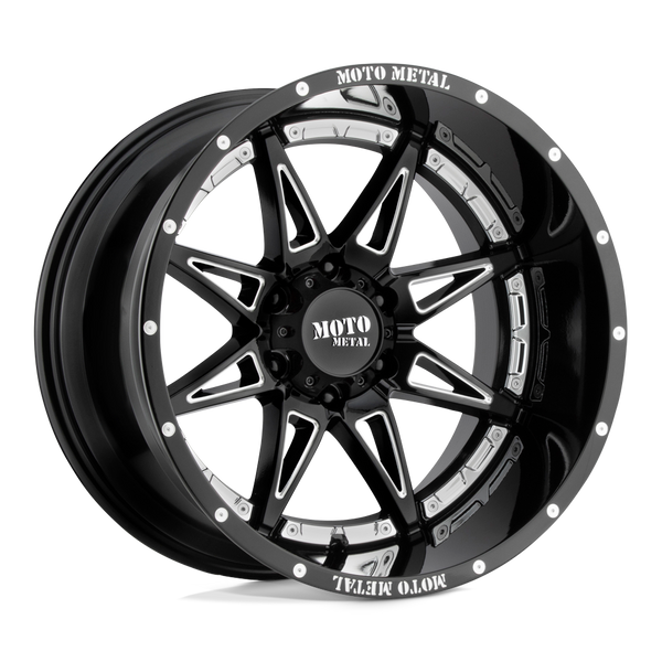 Moto Metal Mo993 Hydra 18X8.5 6X139.7 +18MM Gloss Black Milled