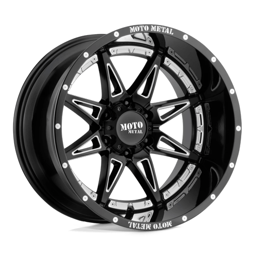 Moto Metal Mo993 Hydra 20X9 8X180 +0MM Gloss Black Milled