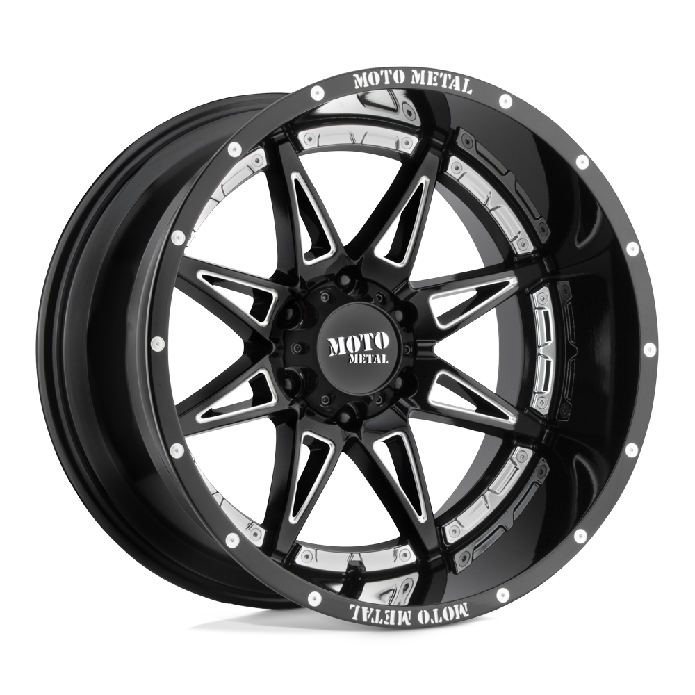 Moto Metal Mo993 Hydra 20X10 5X127 -18MM Gloss Black Milled