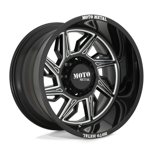 Moto Metal Mo997 Hurricane 20X10 6X139.7 -18MM Gloss Black Milled - Left