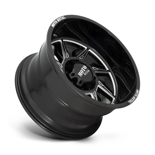 Moto Metal Mo997 Hurricane 20X10 6X135 -18MM Gloss Black Milled - Left