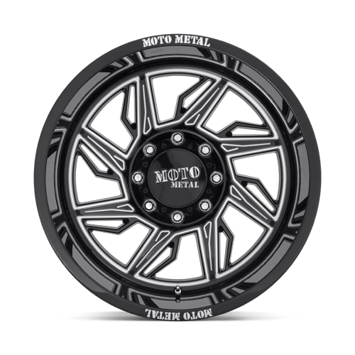 Moto Metal Mo997 Hurricane 20X10 6X135 -18MM Gloss Black Milled - Left