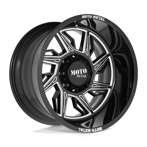 Moto Metal Mo997 Hurricane 20X10 5X127 -18MM Gloss Black Milled - Right