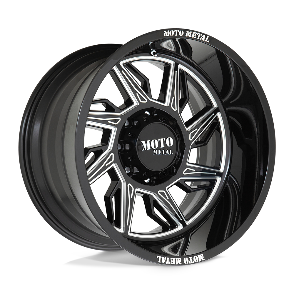Moto Metal Mo997 Hurricane 20X10 6X139.7 -18MM Gloss Black Milled - Right