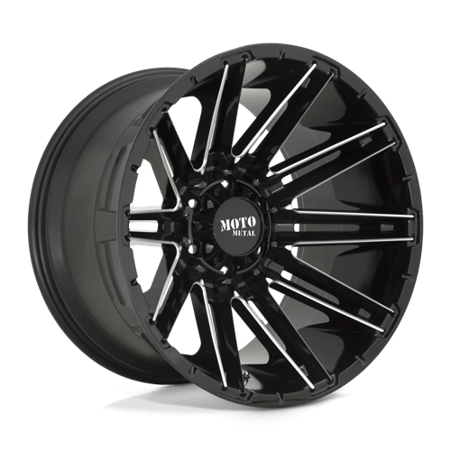 Moto Metal Mo998 Kraken 22X10 8X165.1 -18MM Gloss Black Milled