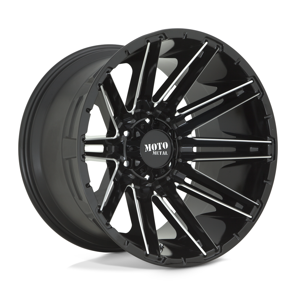 Moto Metal Mo998 Kraken 22X10 6X139.7 -18MM Gloss Black Milled