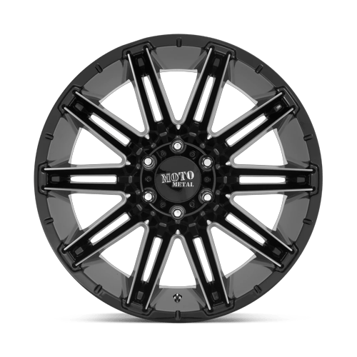 Moto Metal Mo998 Kraken 22X10 8X165.1 -18MM Gloss Black Milled