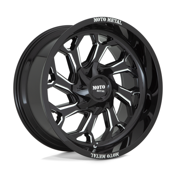 Moto Metal Mo999 20X10 5X139.7/5X150/5X150 -18MM Gloss Black Milled