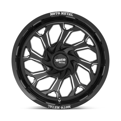 Moto Metal Mo999 20X10 8X165.1 -18MM Gloss Black Milled