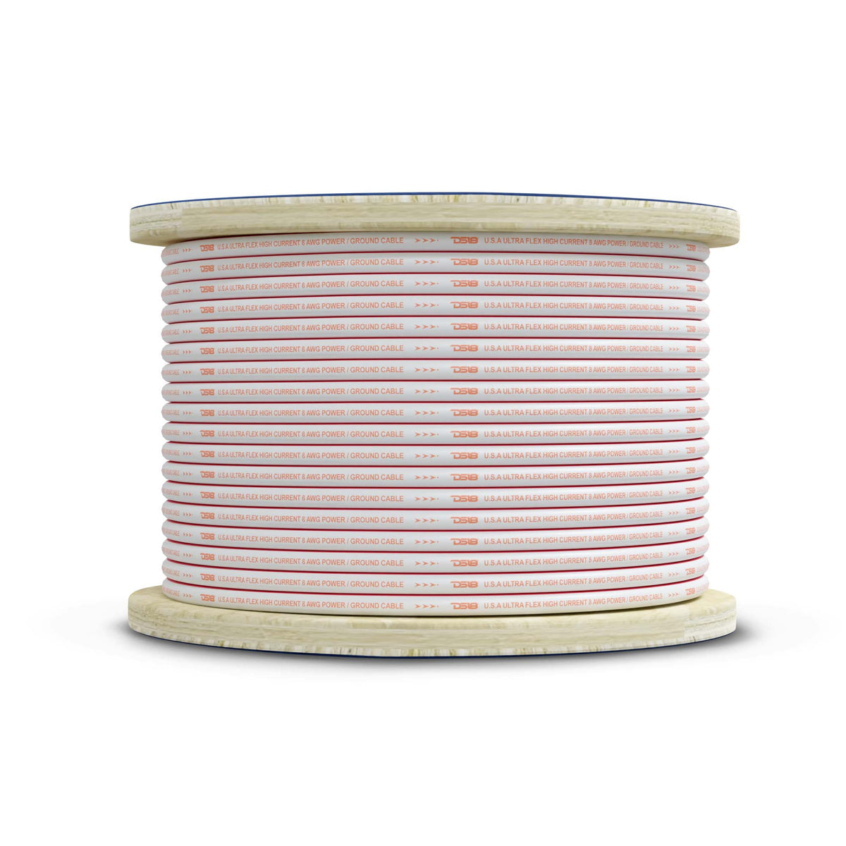 DS18 8-Gauge Power Wire 100ft - MOFC8GA100P - angle view