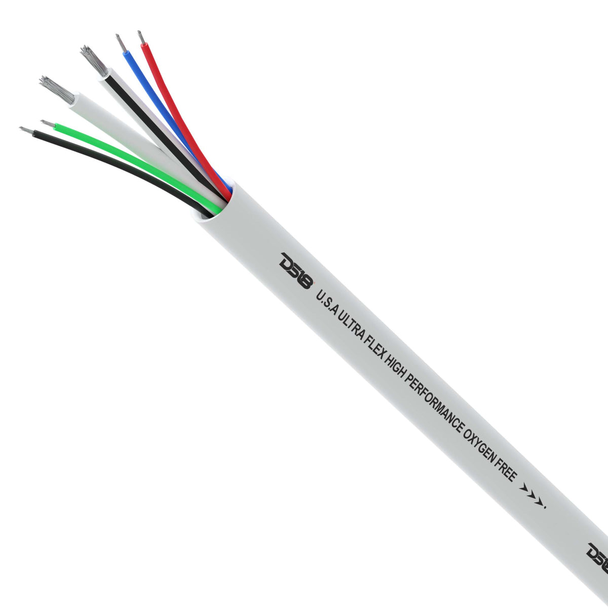 DS18 18-Gauge LED RGB Wire 12-Gauge Speaker Wire 100ft - MOFC12/18GA-100SWRGB - detail view