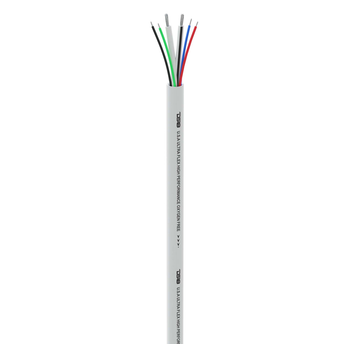 DS18 18-Gauge LED RGB Wire 12-Gauge Speaker Wire 100ft - MOFC12/18GA-100SWRGB - side view
