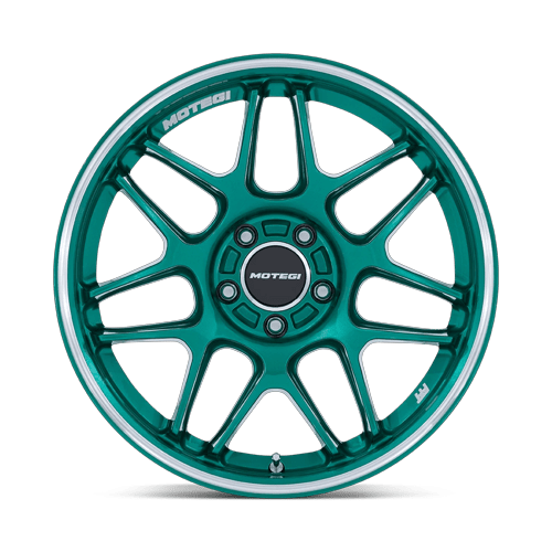 Motegi Mr158 Tsubaki 18X10.5 5X114.3 +25MM Hokkaido Green W/ Machined Lip