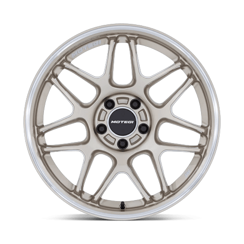 Motegi Mr158 Tsubaki 18X10.5 5X120 +25MM Motorsport Gold W Machined Lip