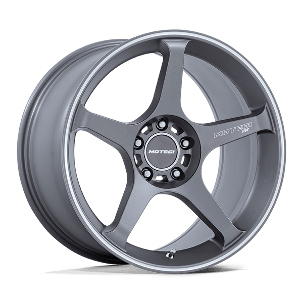 Motegi Mr159 Battle V 18X10.5 5X120 +25MM Gunzilla W Machined Lip Stripe