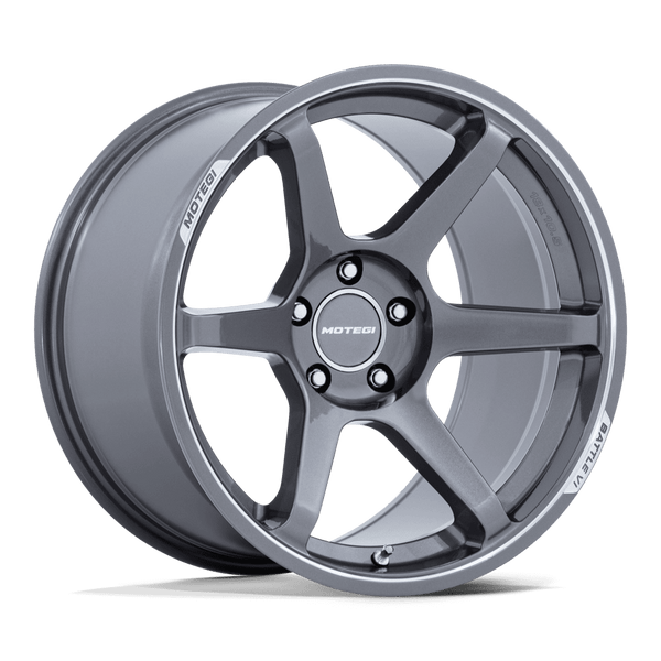 Motegi Mr160 Battle Vi 19X9.5 5X100 +40MM Gloss Gunzilla W/ Machined Lip