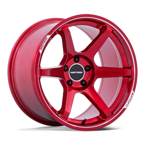 Motegi Mr160 Battle Vi 18X9.5 5X100 +38MM Cherry Red Metallic W/ Mch Lip