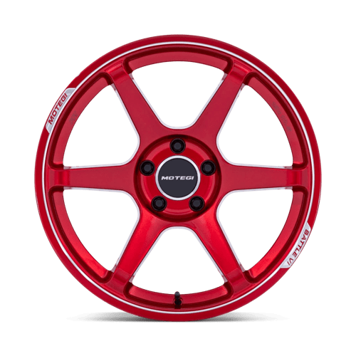 Motegi Mr160 Battle Vi 18X9.5 5X114.3 +35MM Cherry Red Metallic W/ Mch Lip