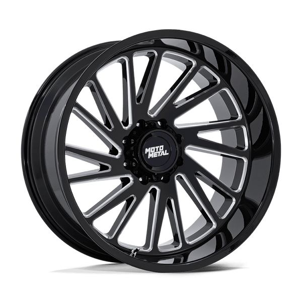 Moto Metal Mo811 Combat 20X10 8X165.1 -18MM Gloss Black Milled