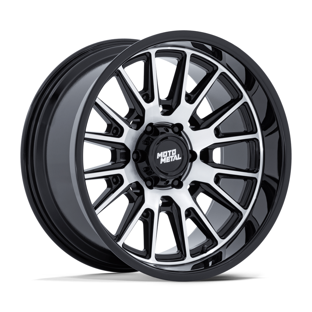 Moto Metal Mo814 Tekton 20X10 6X139.7 -18MM Gloss Black W/ Machined Face