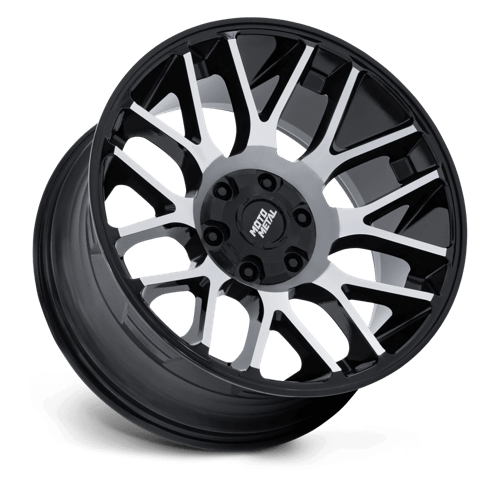 Moto Metal Mo816 Overlook 20X10 8X180 -18MM Gloss Black W/ Machined Face