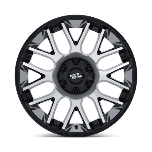Moto Metal Mo816 Overlook 20X9 5X114.3/5X127/5X127 +1MM Gloss Black W/ Machined Face