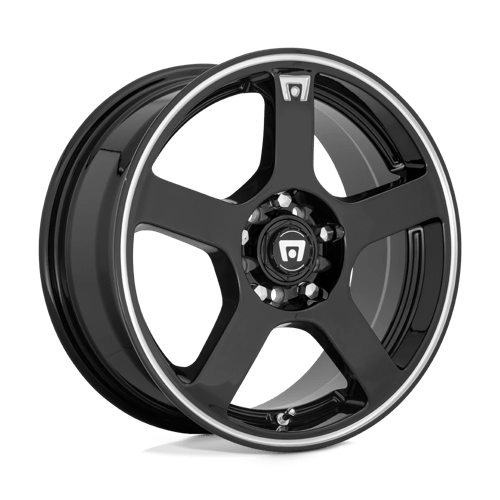 Motegi Mr116 Fs5 17X7 5X112/5X114.3/5X114 +40MM Gloss Black W/ Machined Flange