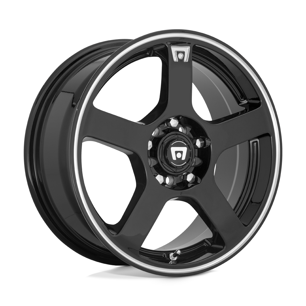 Motegi Mr116 Fs5 18X8 5X105/5X114.3/5X114 +45MM Gloss Black W/ Machined Flange