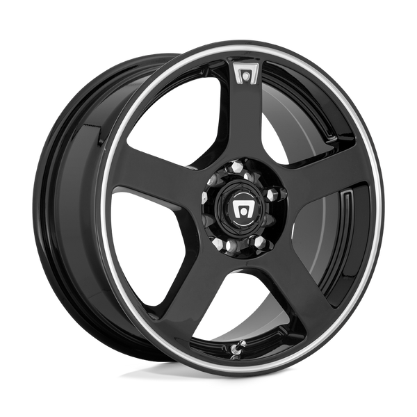Motegi Mr116 Fs5 15X6.5 4X100/4X114.3/4X114 +40MM Gloss Black W/ Machined Flange