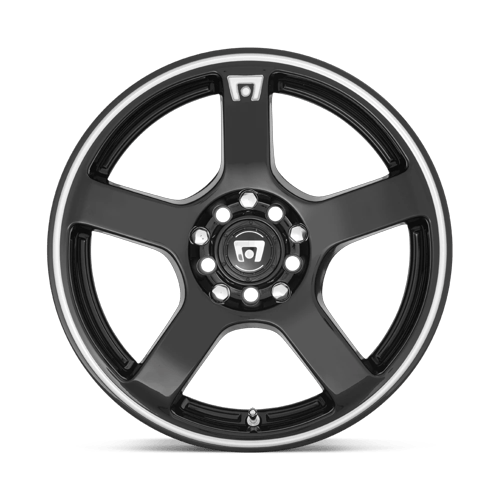 Motegi Mr116 Fs5 17X7 5X100/5X114.3/5X114 +40MM Gloss Black W/ Machined Flange