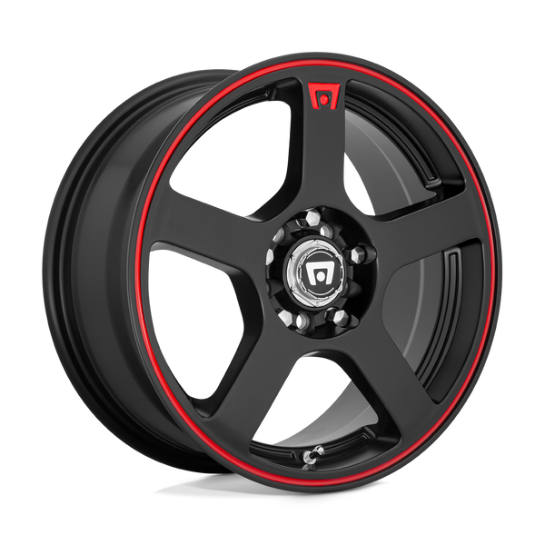 Motegi Mr116 Fs5 16X7 4X100/4X114.3/4X114 +40MM Matte Black W/ Red Stripe