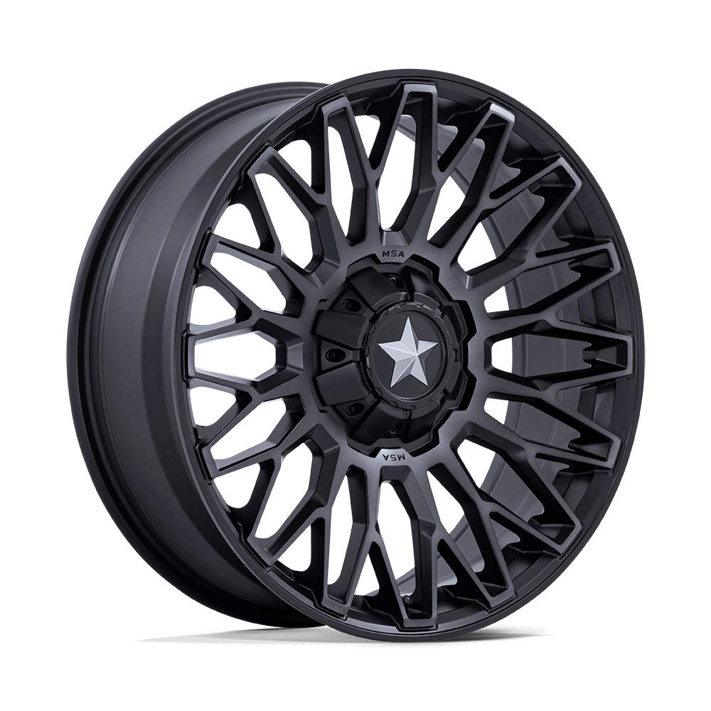 MSA Offroad Wheels M50 Clubber Utv 14X7 4X137/4X156/4X156 +10MM Matte Black Ddt