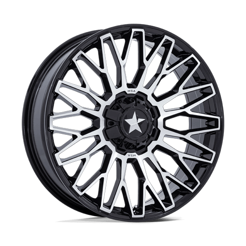 MSA Offroad Wheels M50 Clubber Utv 24X7 4X137/4X156/4X156 +0MM Gloss Black Machined