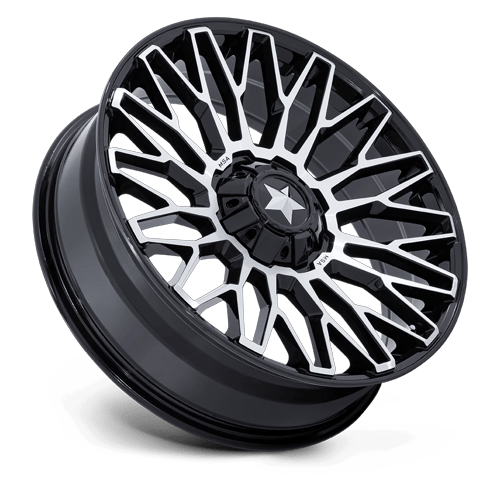 MSA Offroad Wheels M50 Clubber Utv 24X7 4X137/4X156/4X156 +0MM Gloss Black Machined