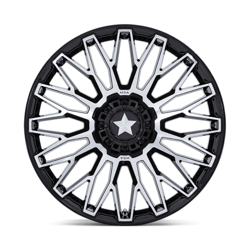 MSA Offroad Wheels M50 Clubber Utv 14X7 4X137/4X156/4X156 +10MM Gloss Black Machined