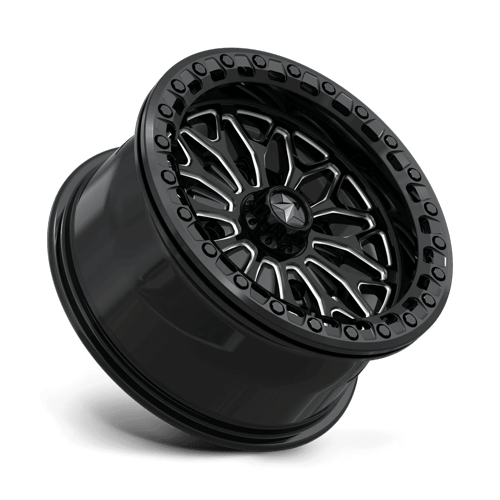 MSA Offroad Wheels Ma53 Bolo Utv Beadlock 15X7 4X137 +10MM Gloss Black Milled
