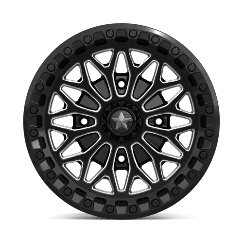 MSA Offroad Wheels Ma53 Bolo Utv Beadlock 15X7 4X137 +10MM Gloss Black Milled