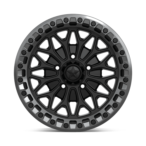 MSA Offroad Wheels Ma53 Bolo Utv Beadlock 15X7 5X114.3 +10MM Matte Black W/ Gl-Gunmetal Rg