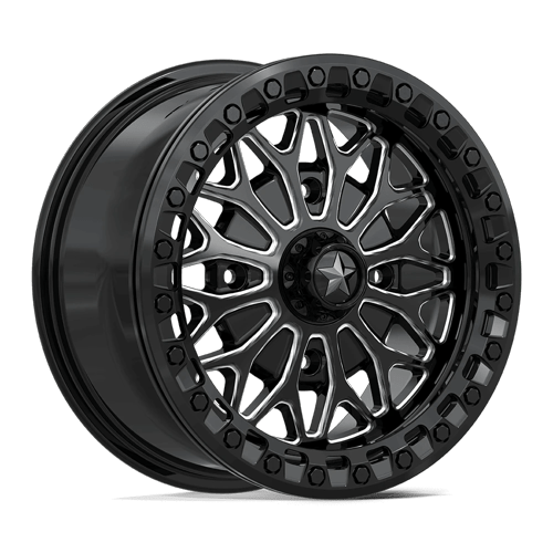 MSA Offroad Wheels Ma53 Bolo Utv Beadlock 15X7 4X137 +38MM Gloss Black Milled