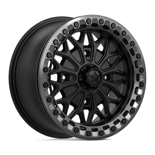 MSA Offroad Wheels Ma53 Bolo Utv Beadlock 15X7 4X137 +38MM Matte Black W/ Gl-Gunmetal Rg