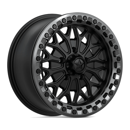 MSA Offroad Wheels Ma53 Bolo Utv Beadlock 15X7 5X114.3 +38MM Matte Black W/ Gl-Gunmetal Rg