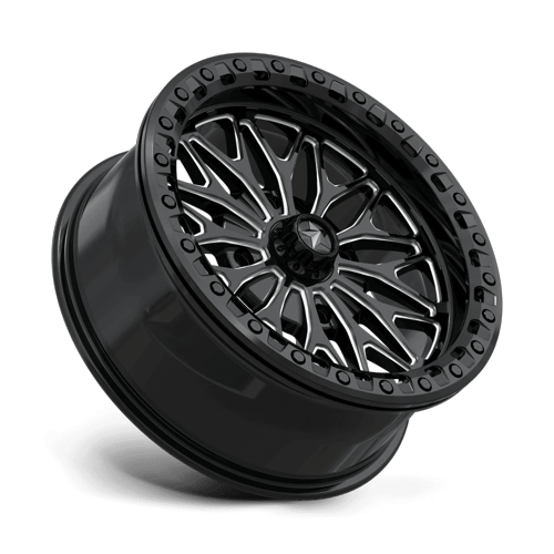 MSA Offroad Wheels Ma53 Bolo Utv Beadlock 18X7 4X156 +10MM Gloss Black Milled